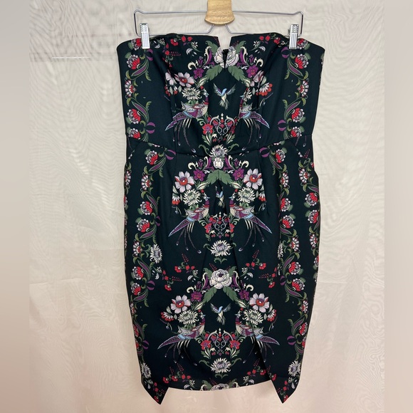 NWT City Chic mirror peacock strapless dress - Picture 3 of 12